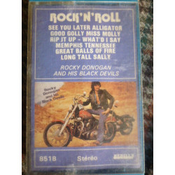 ROCK'N'ROLL ROCKY DONOGAN AND HIS BLACK DEVILS Cassette Audio-K7...