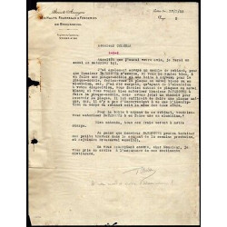 Facture Société Anonyme Des Hauts Fourneaux Fonderies de Brousseval