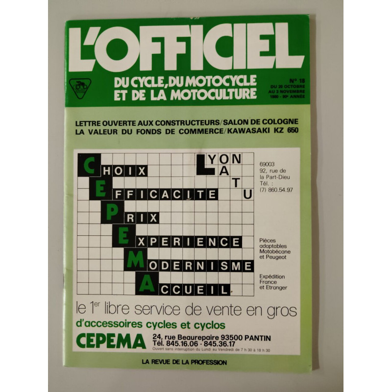 L'Officiel du cycle du motocycle et de la motoculture