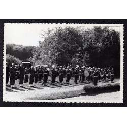 Ancienne Photo cérémonie militaire à identifier Seppois ??? Alsace...