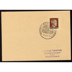 Allemagne n 706 Yv. cachet WW2 SAAL Els Timbre Allemand Hitler Mi...