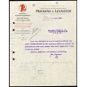Facture PANHARD et LEVASSOR Moteurs Voitures Automobiles Machines...