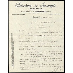 Facture Retorderie de Jussarupt dans les Vosges 88 filature