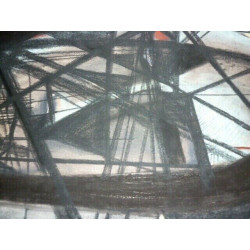 Madeleine claass Architecture ix Paysage Pastels gras sur papier...