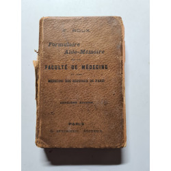 Formulaire d'Aide-Mémoire de la Faculté de Médecine