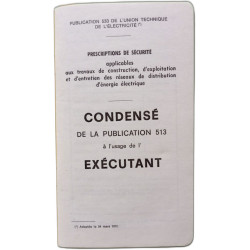 Condensé de la publication 513 à l'usage de l'exécutant