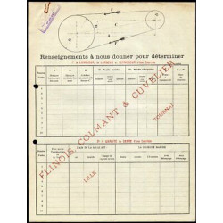 Facture flinois COLMANT CUVELIER à Lille Courroies de Transmission