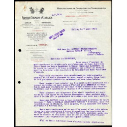 Facture flinois COLMANT CUVELIER à Lille Courroies de Transmission