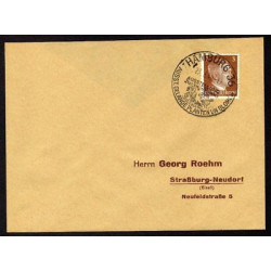 Allemagne n 706 Yv. cachet WW2 HAMBURG 36 Timbre Allemand Hitler...