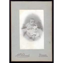 Ancienne photo d'art d'un Bébé par Dancourt à Charmes Vosges 88...