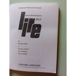 LIVRET METHODOLOGIQUE LIRE EN 5e - COLLECTION PIERRE EMMANUEL