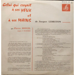 Celui Qui Croyait A Ses Yeux Et A Ses Mains