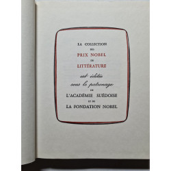 La collection des prix Nobel de litterature