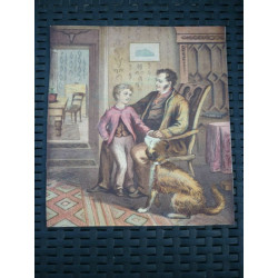 Lot de 9 gravures XIXème siècle Contes pour enfants à encadrer