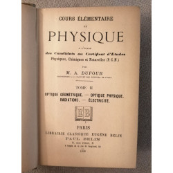 Cours élémentaire de Physique
