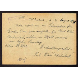 Carte Postale Imprimée CàD Oberhaslach 24.08.31