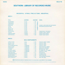 Incidental Atonal (Twelve Tone) Industrial / Solo Instruments