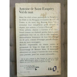 saint exupéry Vol de nuit gallimard