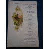 CPA L'Amicale Fanfare de Montreuil Banquet du 18 Janvier 1902 menu...