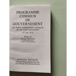 Programme commun de gouvernement