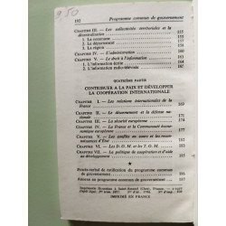 Programme commun de gouvernement