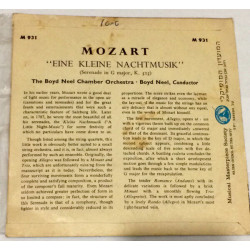 Petite Musique De Nuit "Eine Kleine Nachtmusik" Sérénade Pour...