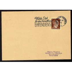 Allemagne n 706 Yv. flamme WW2 KARLSRUHE 2 c Timbre Allemand...