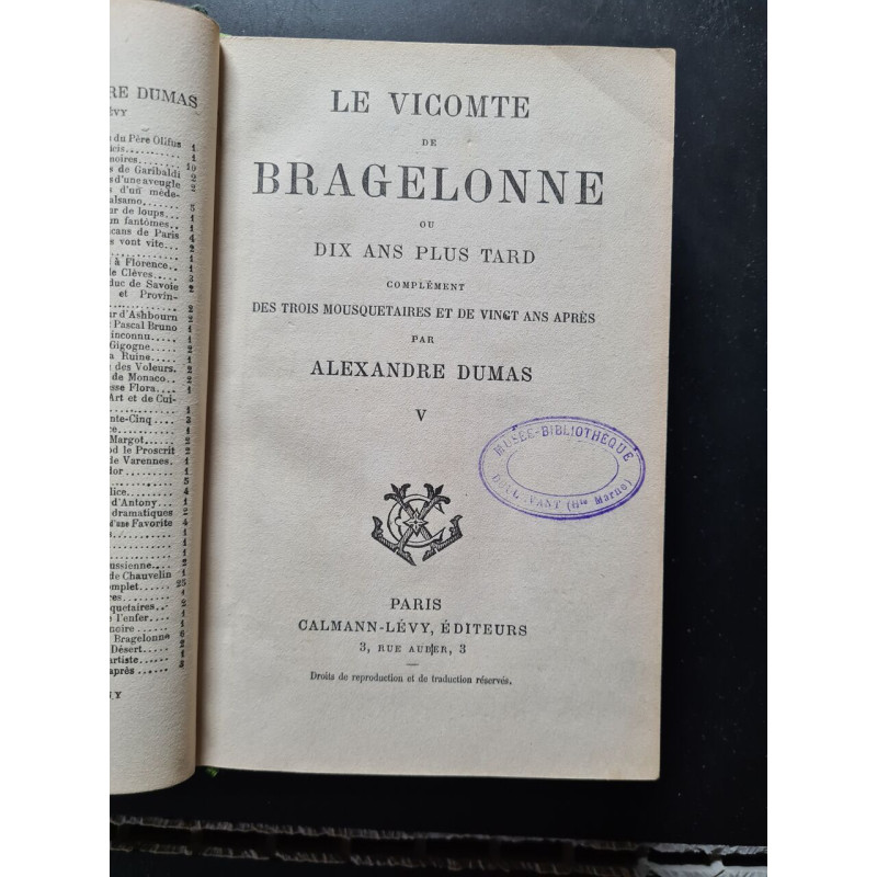 Le vicomte de bragelonne ou dix ans plus tard tome - V