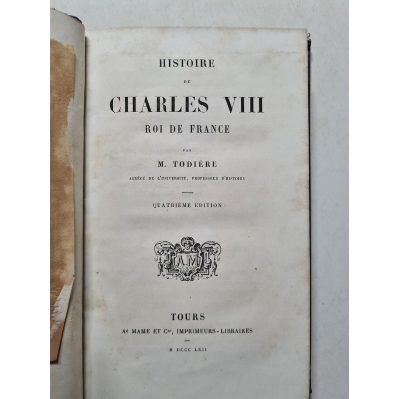 Histoire de Charles VIII roi de France