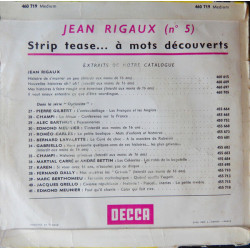 N° 5 - Strip Tease ...À Mots Découverts