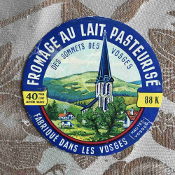 Fromage au lait pasteurisé 88K fabriqué dans les Vosges