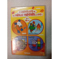 4 aventures de les héros préférés en DVD