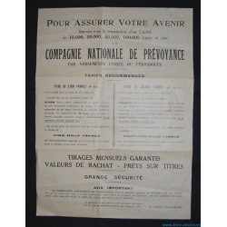 Résultats Tirage d'Amortissement de la COMPAGNIE NATIONALE de...