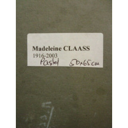 Madeleine claass Herbes folles pastels gras sur papier 65 cm x 50 cm