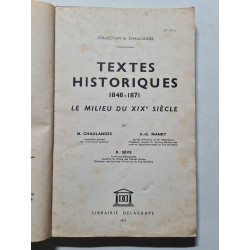 Textes historiques 1848-1871 le milieu du XIXe siècle