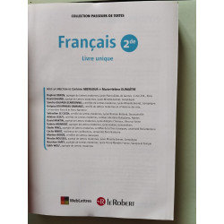 Français 2de / Livre unique / Collection "Passeurs de textes"
