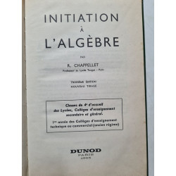 Initiation à l'algèbre