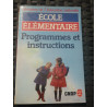 Ecole élémentaire Programmes et instructions
