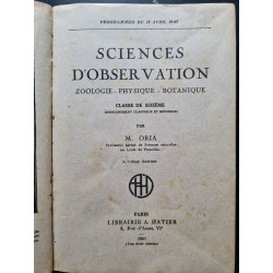 Sciences d'observation