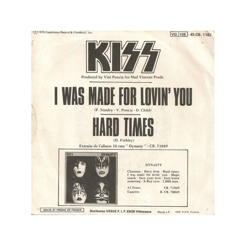 I Was Made For Lovin' You