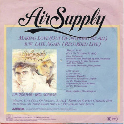 Making Love (Out Of Nothing At All)