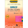 ANNALES CORRIGEES DPECF EPREUVES N° 1 A 5. Edition 2000