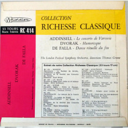 Le Concerto De Varsovie / Humoresque / Danse Rituelle Du Feu