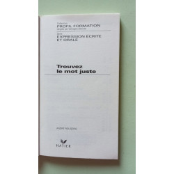 Trouvez le mot juste