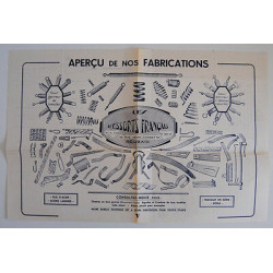 Pub LES RESSORTS FRANCAIS à Roubaix nord sous forme de lettre...