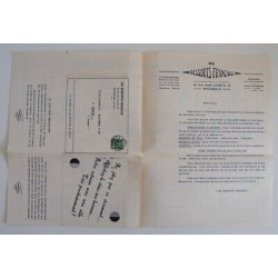 Pub LES RESSORTS FRANCAIS à Roubaix nord sous forme de lettre...