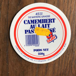 Camembert au lait pasteurise