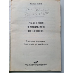 Planification et Amenagement du Territoire