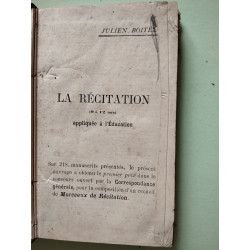 La récitation (de 9 à 12 ans)