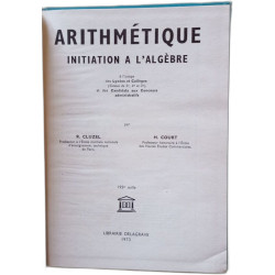 arithmétique initiation à l'algebre